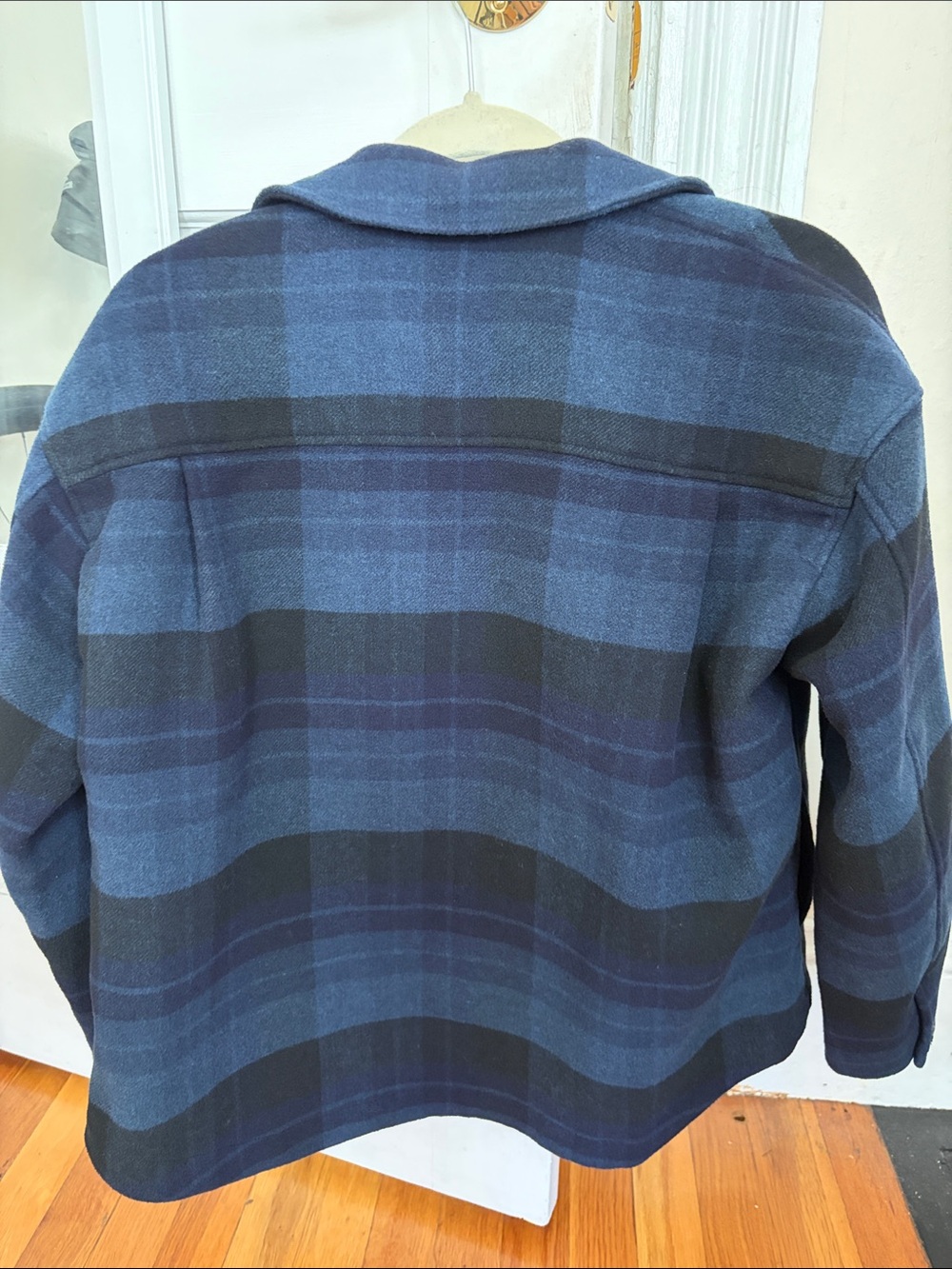 Blue Plaid Button Jacket - Picture 6 of 8